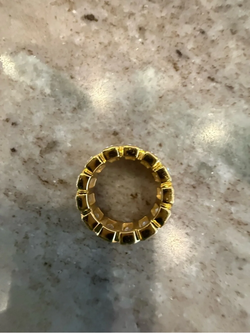 Dorsey EMERALD-CUT BEZEL ETERNITY BAND IN MOISSANITE